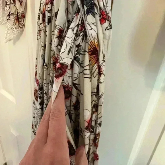 Classic Nurtured 9 Maternity Robe - Cream Floral size S/M - Picture 10 of 10